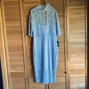 Express mock neck sheath dress